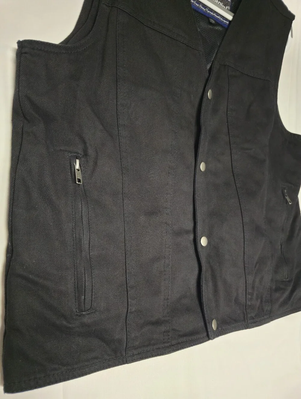 Daniel Smart MFG The Dark Knight Men's Denim Motorcycle Vest